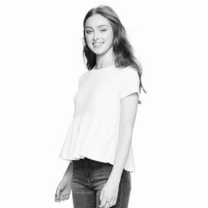 So Juniors Mint Green Ribbed Short Sleeve Peplum Top